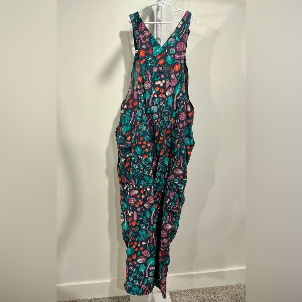 Duluth Trading Co Floral Jumpsuit - Teal and Multicolor - Picture 4 of 8
